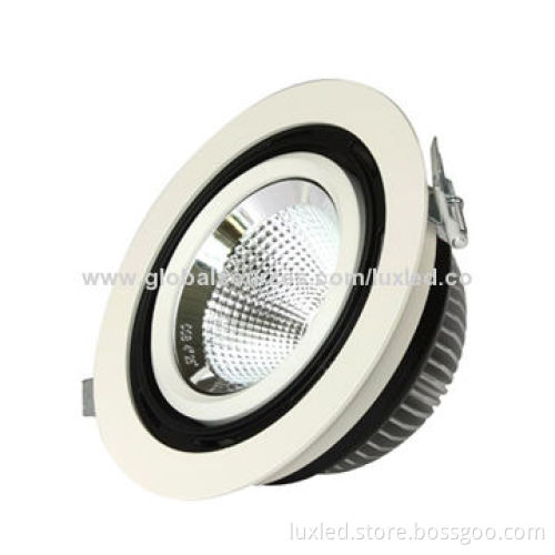 30W COB LED Downlight with 85-265V AC Input Voltage, 25 Degrees Beam Angle